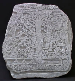 15 - Guatamalan artefact of bearded Mesopotamian gods