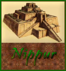 1e - Enlil's ziggurat home on Earth in Nippur, a home made of small mud bricks, stacked to the heavens, & so you get the Stairway to Heaven
