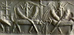 22 - Inanna & Ninurta upon their winged beast symbols