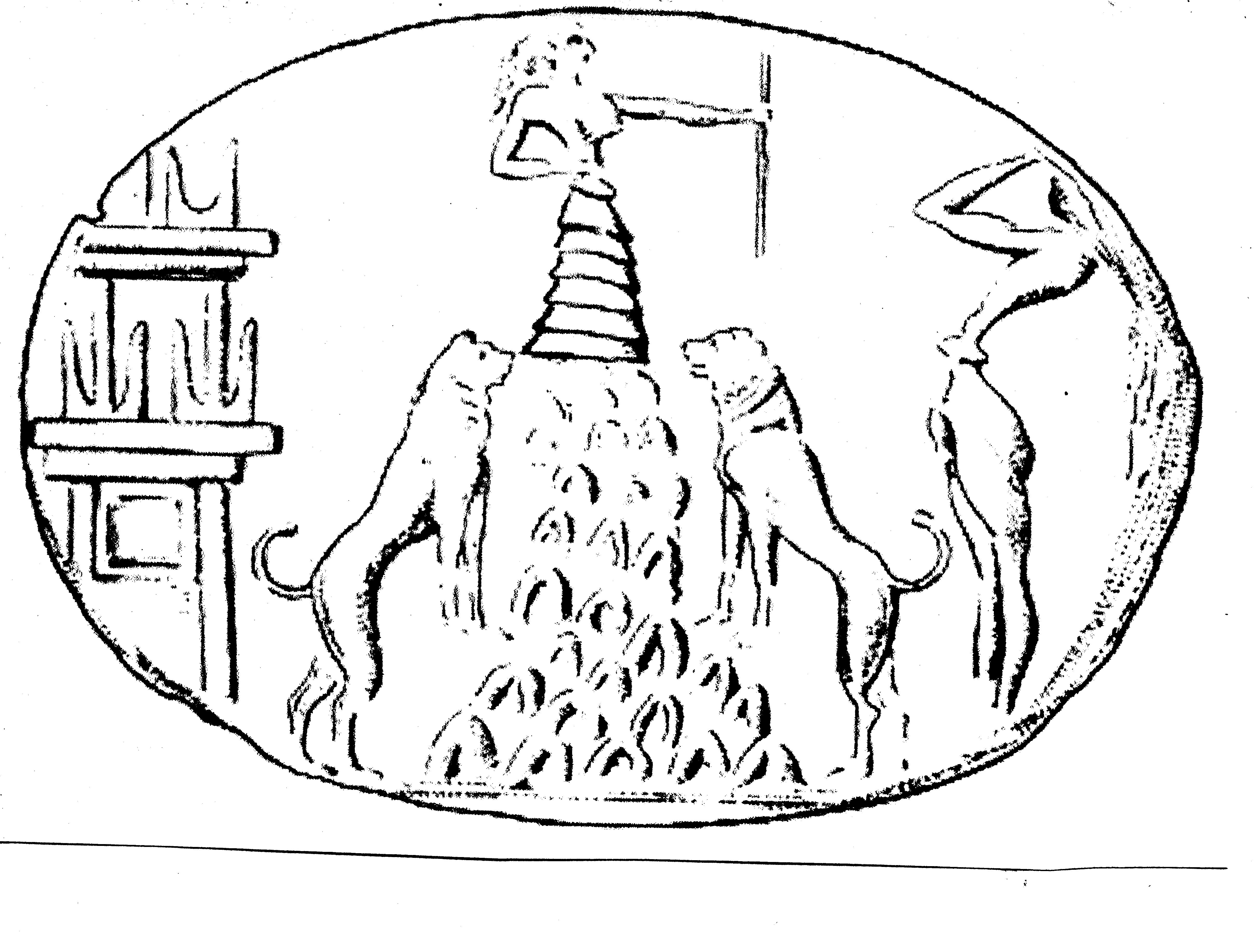 26 - Inanna & her symbol of  lions