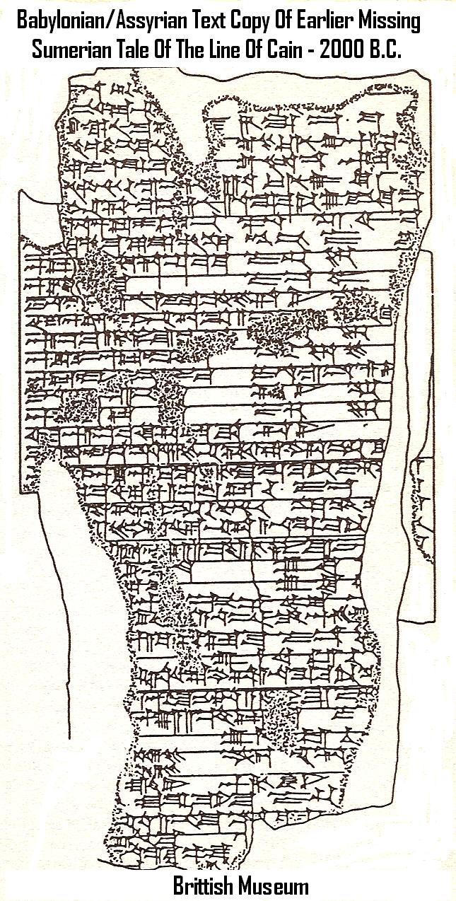 29 - Assyrian tale of the line of Cain east of Eden under Ninurta in China