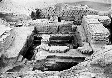 2f - oven-baked mud-brick fired extra hot constitute Nippar Ruins