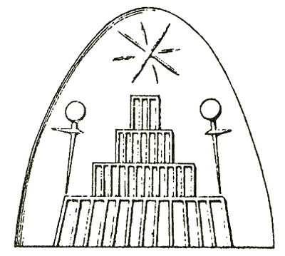 3f - temple with communication towers, each ziggurat residence of the gods had its own communications linked into command central