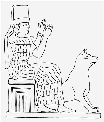 4 - Bau-Gula, goddess of medicine, & dog