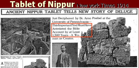 5c - Nippur tablet of the Deluge, great artifact with the tale