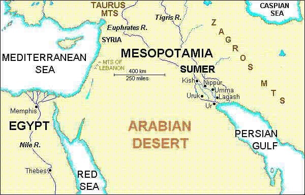 2a - Mesopotamia, land of the alien giant  gods