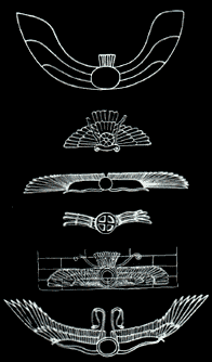 1 - symbols of Nibiru-the planet that flys by-winged globe