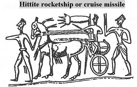 10 - Hittite artifact, rocketship or cruise missile, meant to do great damage to the enemy
