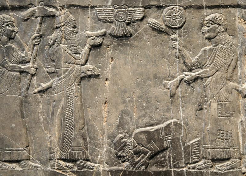 54 - Nibiru disc over Hebrew King Jehu surrendering to Assyria king