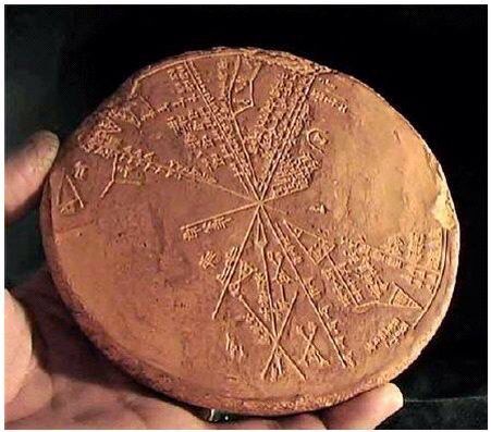 ancient artifact of a star map for alien travel