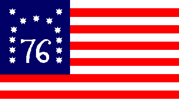 18 - Enlil's 7-Pointed Star symbol in Bennington Flag of 1777; Freemason George Washington knew quite well of the gods & their symbols