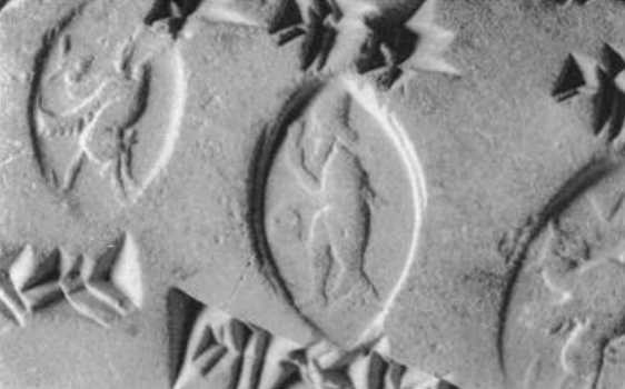 31 - Dagan seal, Enki's head with fish's body, a modern day wet suit