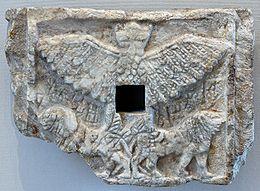 1 - Ninurta's Imdugud Storm Bird symbol for his sky-disc, artifact in the Louvre