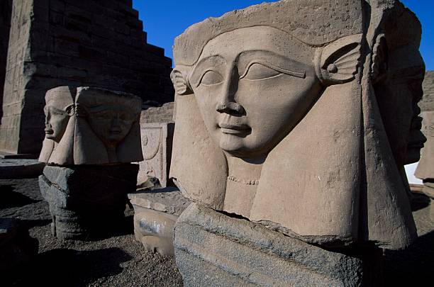 100 - Hathor images on temple blocks