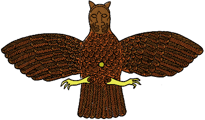 2 - Anzud Bird, symbol of Ninurta's weaponized Storm Bird sky-disc