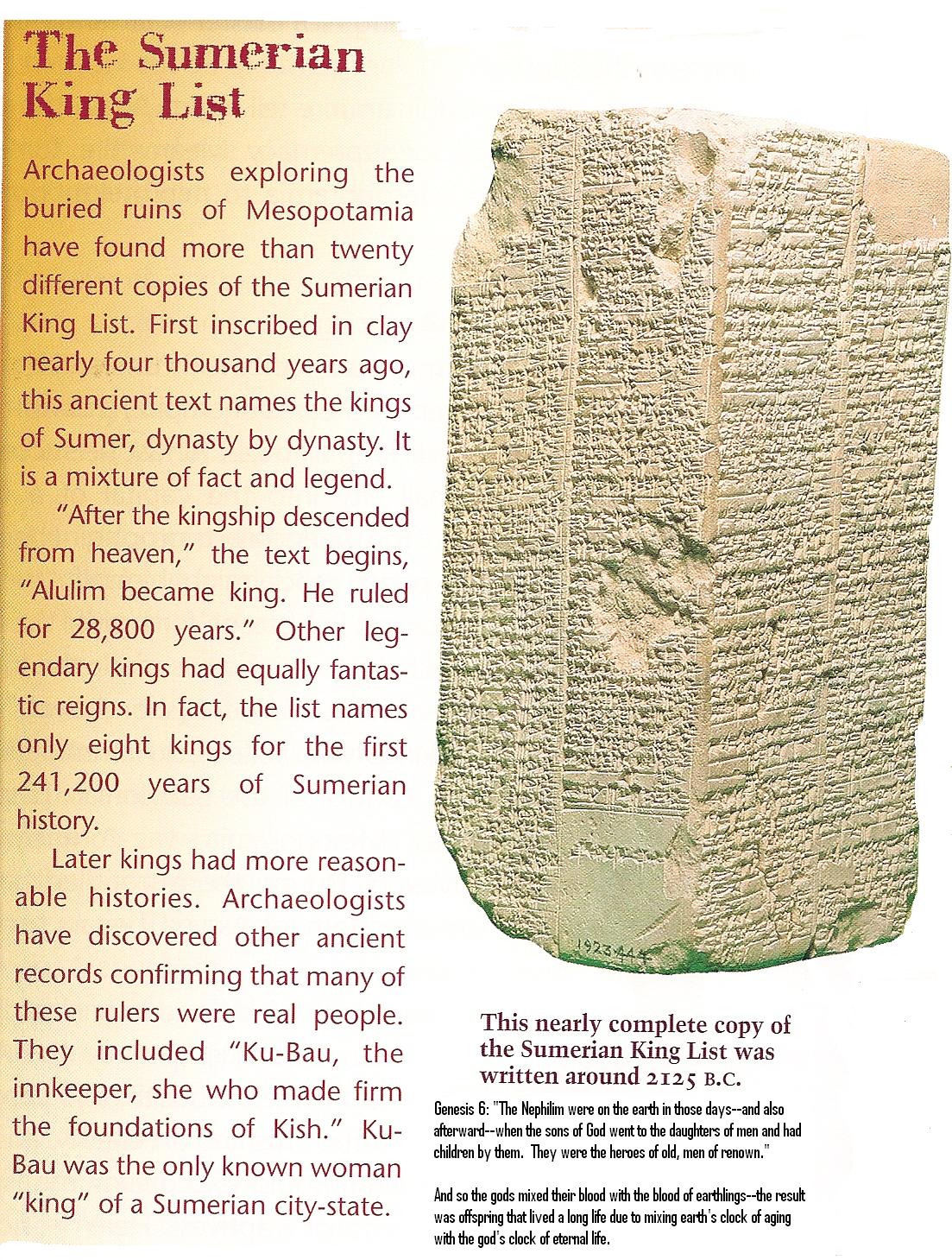 2 - Kingship re-began after the Great Flood in Kish