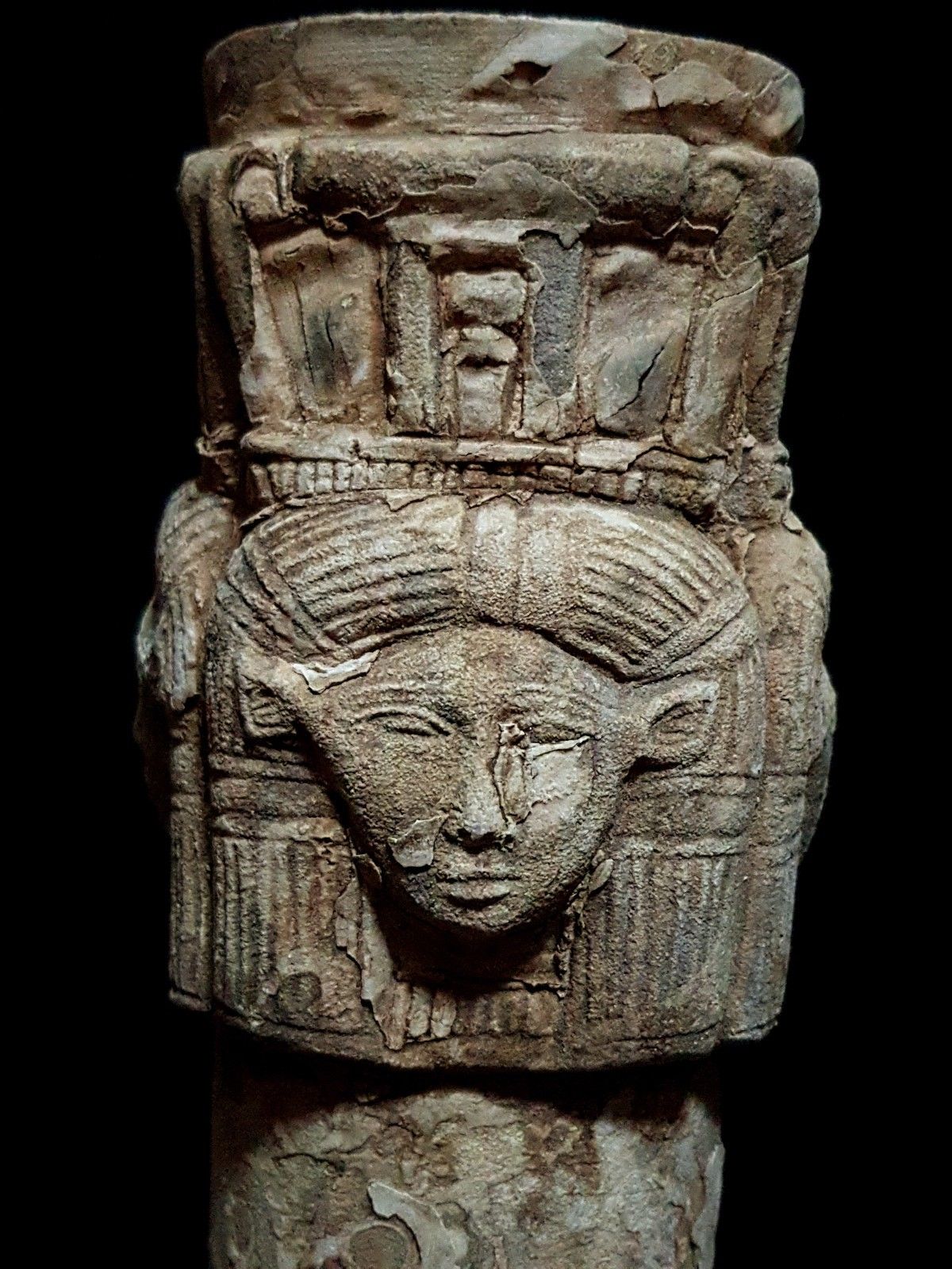 20 - - Egyptian stone statue of Hathor, known in earlier Mesopotamia as Ninhursag, Ninmah, Ninti, etc.