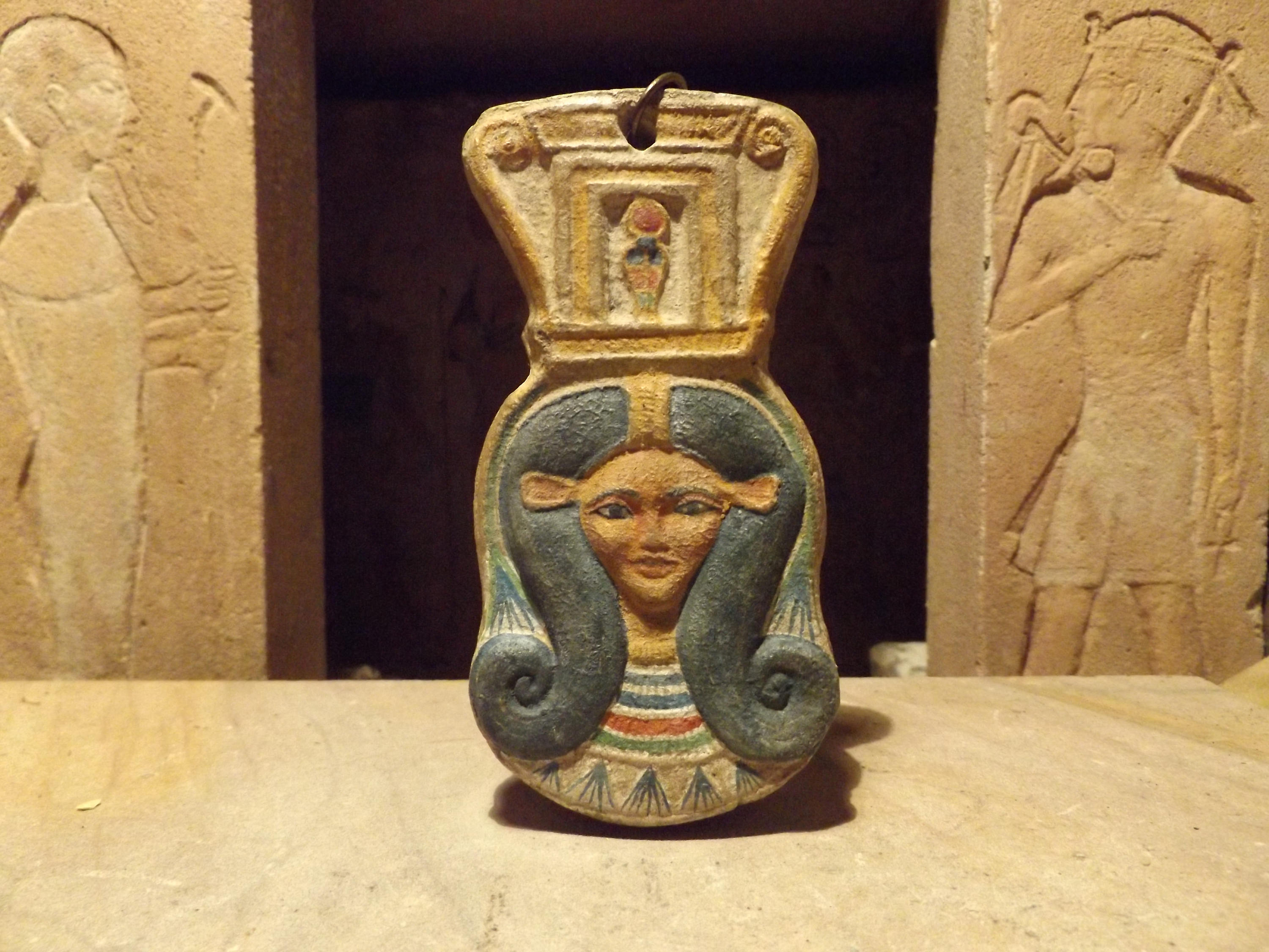 32 - Hathor of color, artifact from Egypt, earthlings were called the "black-headed"