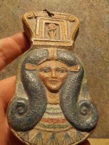 33 - hair styled as her Umbilical Chord Cutter symbol; Hathor in Egypt, Ninhursag in Mesopotamia, & on & on