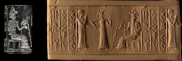 3o - bald high-priest & king brought by Inanna before Enki to introduce her new giant semi-divine spouse-king