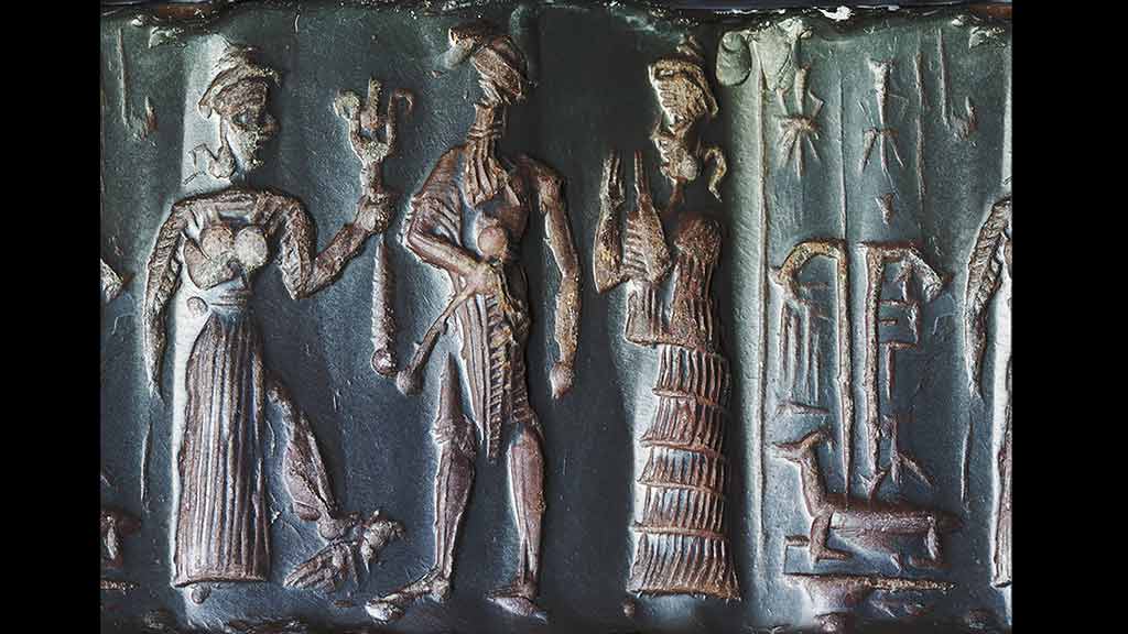 1 - Inanna, Inanna's mixed-breed spouse-king, & goddess Ninsun; the Goddess of Love Inanna espoused hundreds of kings throughout thousands of years