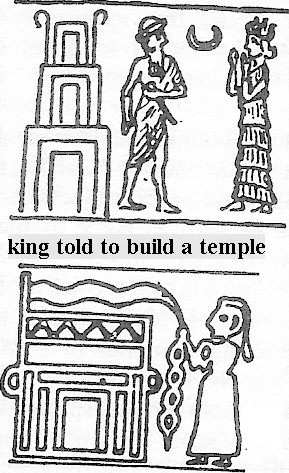 15 - top - unidentified semi-divine king & mother Ninsun, bottom - high-priestess decorates Nannar's temple residence; a time in our lost forgotten history when the gods walked with semi-divine men & women, had sex with them, & produced more semi-divines to be appointed to positions of authority