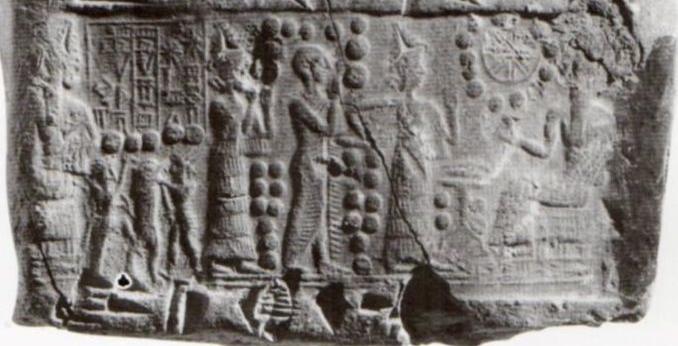 16 - Ninsun, semi-divine king, his goddess spouse Inanna, & father-in-law Nannar; Nannar oversaw dozens & dozens of kings in Ur for thousands of years, watching his daughter Inanna bring them before him on his throne