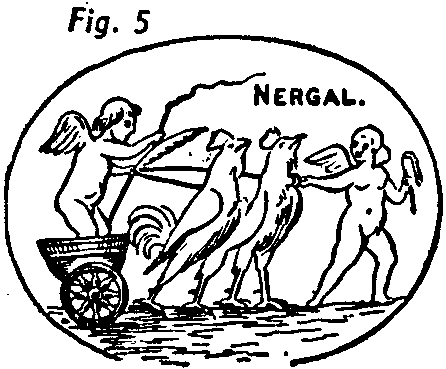 16a - winged god Nergal in his sky-chariot