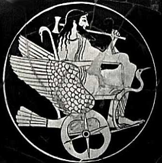 17 - Greek god, Hades, Mesopotamian god Nergal in his sky-chariot