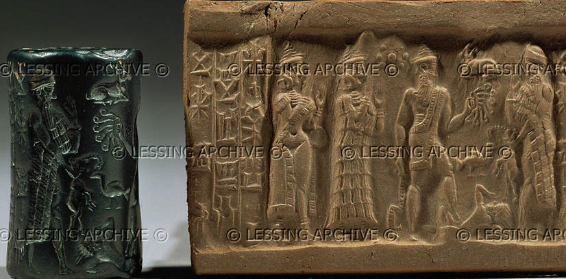 19 - naked Goddess of Love Inanna, Ninsun, Utu over earthling, & Nannar
