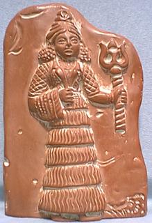 1c - Inanna relief with Liberty Torch from ancient days long forgotten by mankind, when the gods roamed the Earth