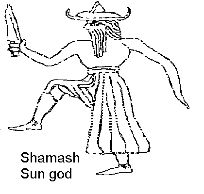 1i - Utu, Shamash, Sun god with rock saw / alien technology that cuts rock like butter