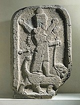 1m - Goddess of War Inanna relief, she stands atop lion symbol for zodiac house Leo