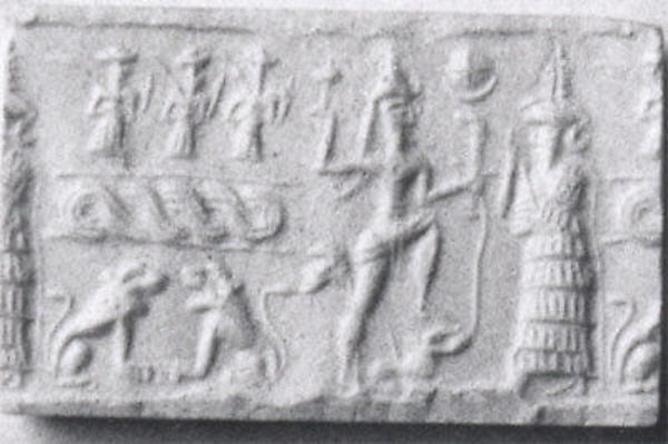 2b - Goddess of War Inanna, & goddess mother of many semi-divine sons espoused by Inanna, Ninsun