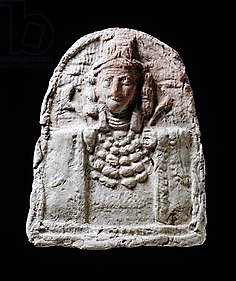 2g - Inanna relief with her wearing jewelry