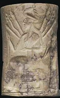 3a - Ninshubur, Inanna, Utu, king, & unidentified