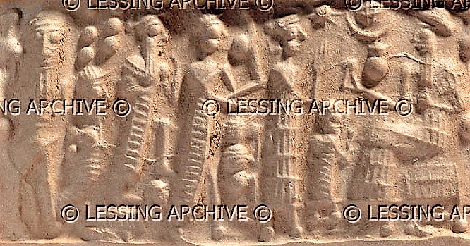 5e - early man, 2 unidentifiedl, Ninsun, & Nannar seated