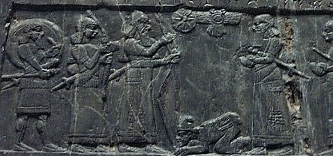 6 - Utu's Sun disc symbol on Black Obelisk of Assyrian King Shalmaneser III