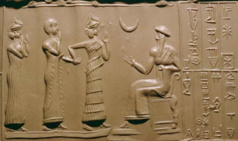 6 - Ninsun, her semi-divine grandson King Shulgi of Ur, Inanna his goddess-spouse, & his father-in-law Nannar; a time long forgotten when the gods interacted with their semi-divine offspring & descendants
