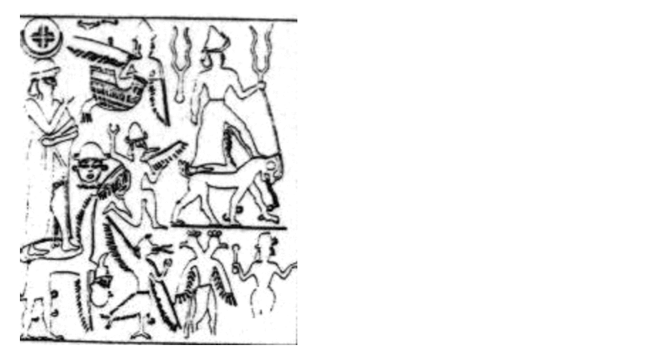65 - gods & many symbols, like Ninurta's double-headed eagle symbol for his royal double-seed birth