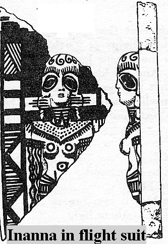 1 - stele of Inanna in Flight Suit, an artifact that boldly states to the viewer that she is a pilot of air crafts