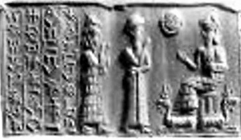 16 - Ninsun, Nannar, & Marduk seated in Babylon