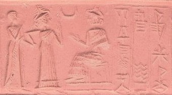 18 - semi-divine king, Inanna, & Ningal; Inanna brings semi-divine king as her spouse before her mother Ningal; an ancient time when the gods had sex with the semi-divine