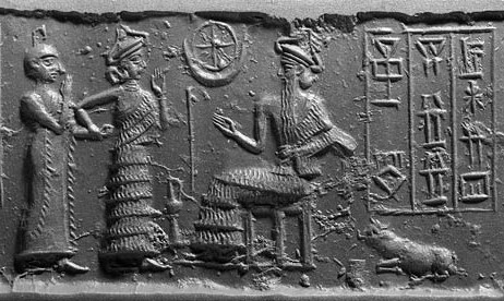 1b - Inanna, mixed-breed descendant king, & Nannar