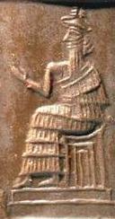 1g - Enlil in his E-kur residence in Nippur, tasked with distributing authorities & responsibilities to all Anunnaki gods