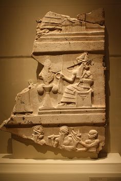 2 - Ur-Namma stele; top panel - Nannar, bottom panel - Nannar, King Ur-Namma, & high-priest go & repair Enlil's temple residence in Nippur, Command Central for the alien gods