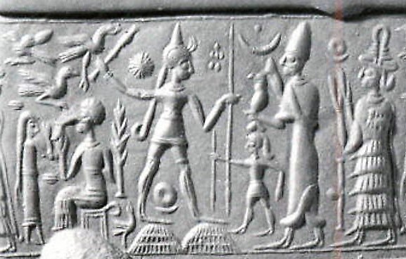 22 - Goddess of War Inanna, brother Utu, & Ninsun