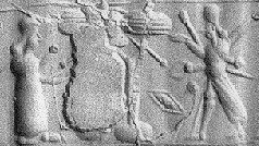 2s - Ninhursag, damaged middle of seal, & Inanna