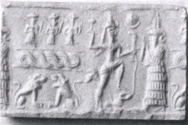 34 - Goddess of War Inanna, & goddess mother of many semi-divine sons espoused by Inanna, Ninsun