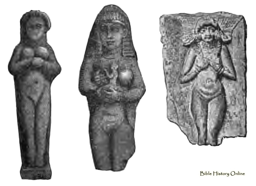 3d - Babylonian clay figures of Inanna, Goddess of Love